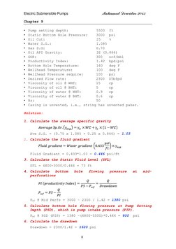 ESP Design Procedures and Examples | PDF | Casing (Borehole) | Pump