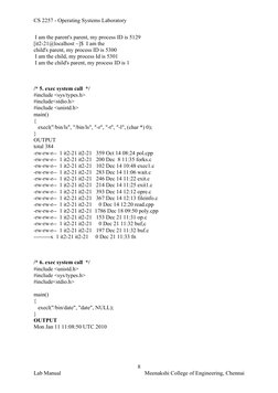 CS 2257 - Operating Systems Laboratory
 I am the parent's parent, my process ID is 5129
[it2-21@localhost ~]$  I am the
child