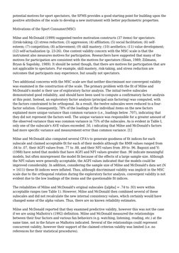 The Motivation Scale For Sport Consumption: Assessment of The Scale's ...