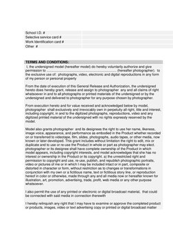 School I.D. # 
  
Selective service card # 
  
Work Identification card # 
  
Other  # 
  
 
  
TERMS AND CONDITIONS: 
 I, th