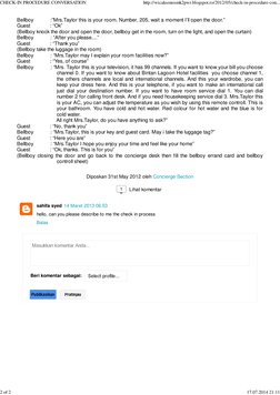 Hotel Check-In Procedure Script | PDF | Hospitality Industry | Hotel ...