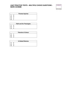 Lnat Test Examples LNAT Practice Test Answers 2010 | PDF