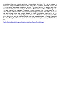 Group Travel Operating Procedures , Susan Webster, Ralph G. Phillips, Feb 1, 1993, Business &
Economics, 190 pagesWild Forest
