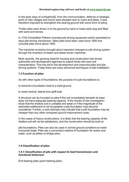 Download engineering software and books at www.tumcivil.com  
In the early days of civilisation[2], from the communication, d