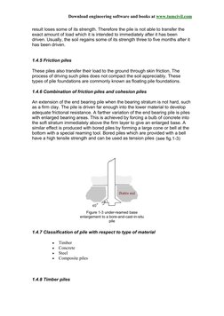 Download engineering software and books at www.tumcivil.com  
result loses some of its strength. Therefore the pile is not ab