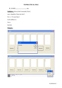 VB6 Practical Programming Exercises | PDF | Visual Basic .Net ...