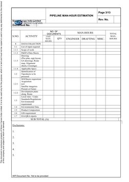 Pipeline Man-Hour Estimation Guide | PDF | Man Hour | Labor