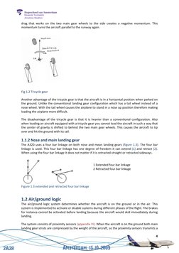 4 
 
Domein Techniek 
Aviation Studies 
drag that works on the two main gear wheels to the side creates a negative momentum