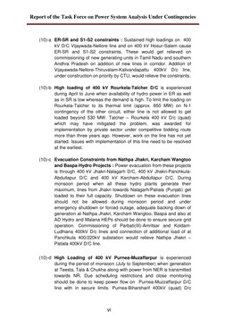 Report of the Task Force on Power System Analysis Under Contingencies 
 
vi 
(10)-a ER-SR and S1-S2 constraints : Sustained