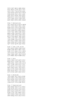 U9T3-UZR7-WR36-6WRR-KRLD
8UCC-MRJG-2C9N-2RYS-7FLT
Z63T-392J-75Z4-M75N-6RLD
3DZH-B96X-QCFH-FQC4-URLD?
Y2GG-NYGD-L4UJ-4L4V-LRLD