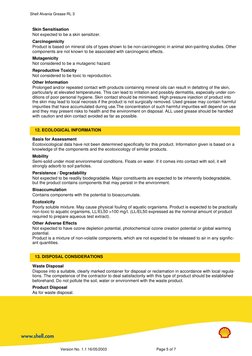 Shell Alvania Grease RL 3 Safety Data Sheet | PDF | Dangerous Goods ...