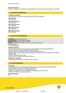 Shell Alvania Grease RL 3 Safety Data Sheet | PDF | Dangerous Goods ...