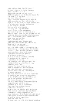 Rita returns with another module
on jugo terapia, or juice therapy.
Tonita and Rita will be
demonstrating how you can juice
d