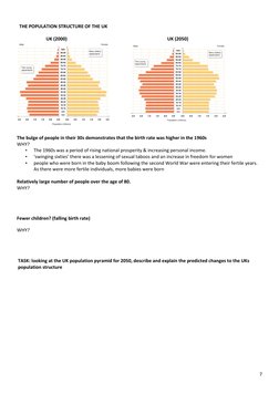 7 
 
  THE POPULATION STRUCTURE OF THE UK 
 
                         UK (2000)