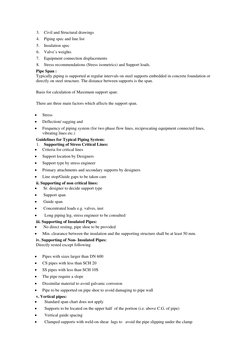 Piping Support Design Guidelines | PDF | Pipe (Fluid Conveyance ...