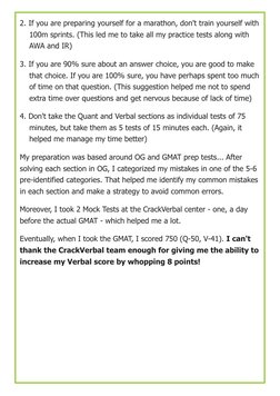 2. If you are preparing yourself for a marathon, don't train yourself with
    100m sprints. (This led me to take all my prac