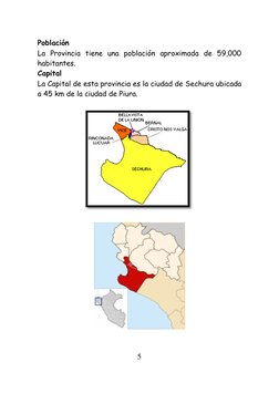 5 
 
Población 
La Provincia tiene una población aproximada de 59,000 
habitantes. 
Capital 
La Capital de esta provincia es