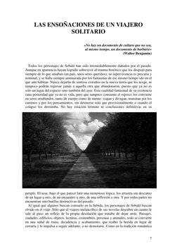 7 
LAS ENSOÑACIONES DE UN VIAJERO 
SOLITARIO 
 
 
«No hay un documento de cultura que no sea,  
al mismo tiempo, un documen