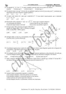 www.baluta.com.br 
EPCAR - 2001 - Matemática 
3                                                          Rua Baronesa, 705 -