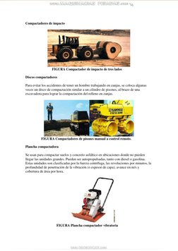 Compactadores de impacto 
 
 
 
 
 
 
 
 
 
 
 
FIGURA Compactador de impacto de tres lados 
 
Discos compactadores 
 
Para e