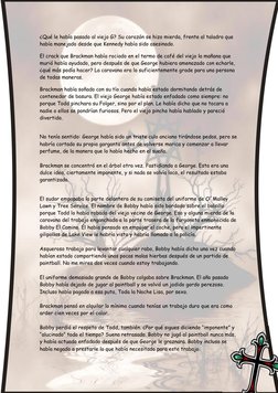 ¿Qué le había pasado al viejo G? Su corazón se hizo mierda, frente al taladro que 
había manejado desde que Kennedy había s