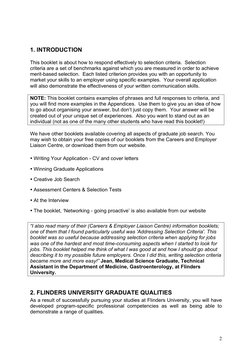 Addressing Selection Criteria Guide | PDF | Employment | Leadership