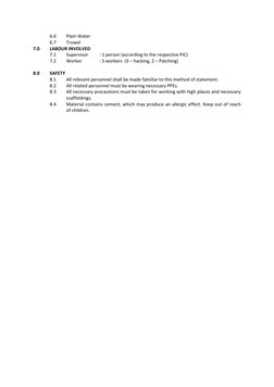 Honeycomb Concrete Repair Method Statement | PDF | Rectifier | Concrete