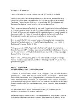 ROLANDO TORO ARANEDA 
  
1924-2010. Rolando Mario Toro Araneda nació en Concepción, Chile, el 19 de Abril. 
  
Se formó como