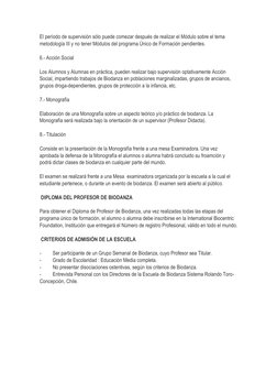 El período de supervisión sólo puede comezar después de realizar el Módulo sobre el tema 
metodología III y no tener Módulos