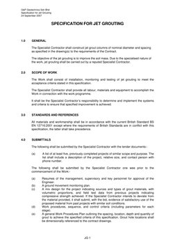 Jet Grouting Specification Guide | PDF | Specification (Technical ...