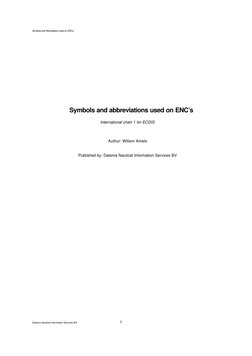 ENC Symbols and Abbreviations Guide | PDF | Tide | Transport