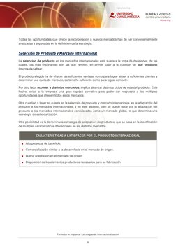 Formular  e Implantar Estrategias de Internacionalización 
5 
Todas las oportunidades que ofrece la incorporación a nuevo