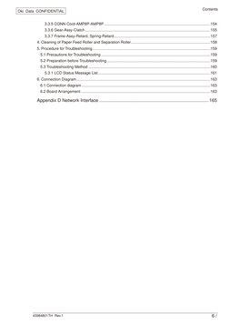 43984801TH  Rev.1 
 /
Oki  Data  CONFIDENTIAL
Contents
3.3.5 CONN Cord-AMP8P-AMP8P..........................................