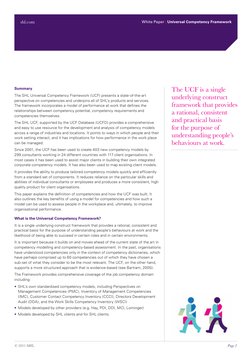 White Paper SHL Universal Competency Framework PDF | PDF | Competence ...
