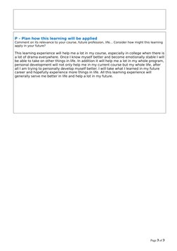 DIEP Reflective Writing Guide | PDF | Experience | Reason