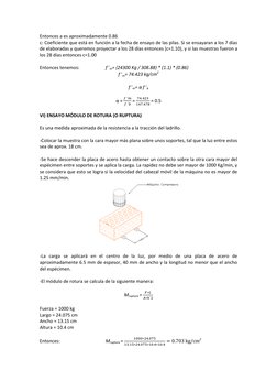Entonces a es aproximadamente 0.86 
c: Coeficiente que está en función a la fecha de ensayo de las pilas. Si se ensayaran a l