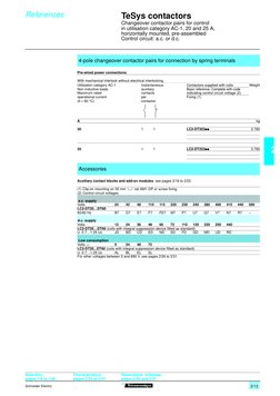 Contactor Datasheet Schneider LC1D Contactor Datasheet | PDF | Alternating Current | Volt