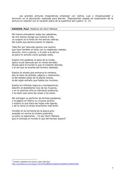 Las  grandes  pinturas  imaginativas  empiezan  con  Calma,  Lujo  y  Voluptuosidad  y
terminan en la decoración realizada pa