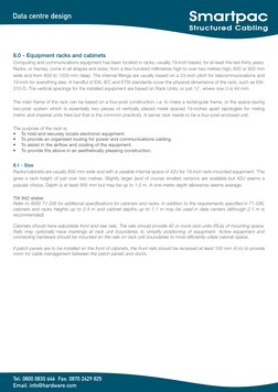 Data centre design
Tel: 0800 0830 646  Fax: 0870 2429 825
Email: info@hardware.com
8.0 - Equipment racks and cabinets
Computi