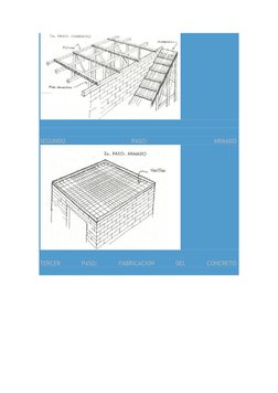  
 
 
SEGUNDO 
PASO: 
ARMADO  
 
 
TERCER 
PASO: 
FABRICACION 
DEL 
CONCRETO  
 
