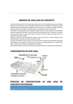 ARMADO DE UNA LOSA DE CONCRETO  (http://armadodelosa.blogspot.com/2010/10/armado-de-una-losa-de-concreto.html)
ARMADO DE UN