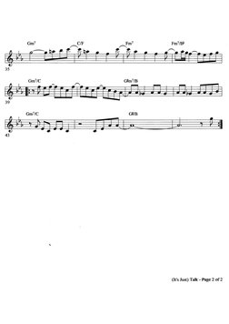 Pat Metheny - (Its Just) Talk | PDF