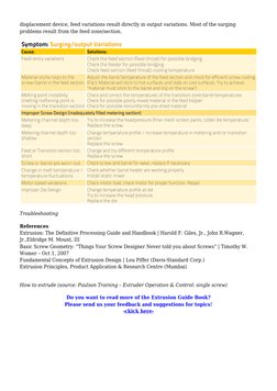 displacement device, feed variations result directly in output variations. Most of the surging
problems result from the feed