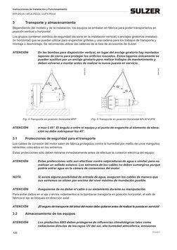ES 2500-F
Instrucciones de Instalación y Funcionamiento
XFP-PE4-6 | AFLX-PE4-6 | VUPX-PE4-6
106
3	
Transporte y almacenamient