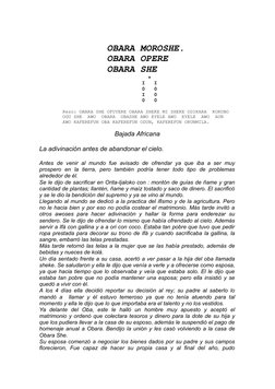 OBARA MOROSHE.
        OBARA OPERE 
        OBARA SHE
                            +
                          I   I