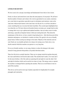 LITERATURE REVIEW 
We have used a few concepts, knowledge and fundamentals from what we have learnt. 
Firstly we discuss and