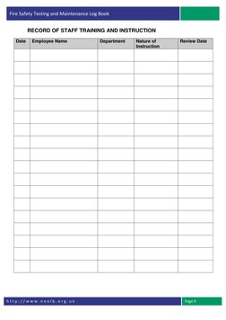 Fire Safety Testing Log Book | PDF | Fire Safety | Fires