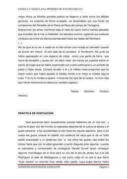 LENGUA CASTELLANA PRIMERO DE BACHILLERATO 
SIGNOS DE PUNTUACIÓN. EJERCICIOS. 
Página 5 
 
viejos olivos ya árboles grandes pa
