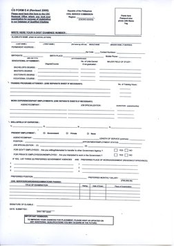 CS Form E-6 | PDF