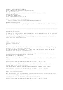 PHP Remote Code Execution Risks | PDF | Http Cookie | Information ...